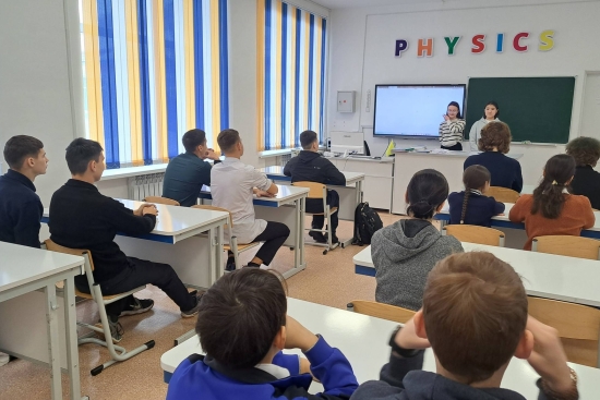 Профориентационная встреча в Рудной средней школе 